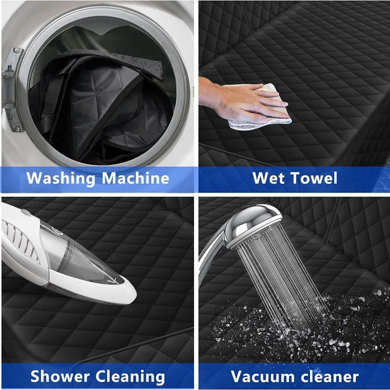 Dog Car Seat Cover Waterproof Pet Dog Carriers Travel Mat Hammock For Small Medium Large Dogs Car Rear Back Seat Safety Pad