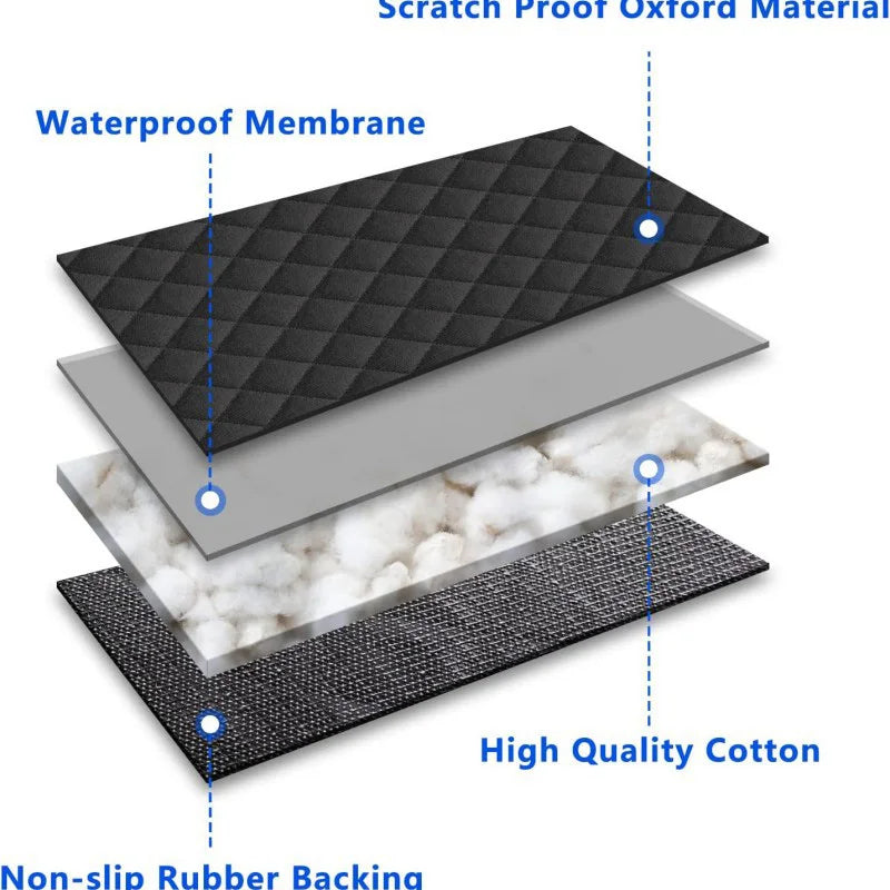 Dog Car Seat Cover Waterproof Pet Dog Carriers Travel Mat Hammock For Small Medium Large Dogs Car Rear Back Seat Safety Pad