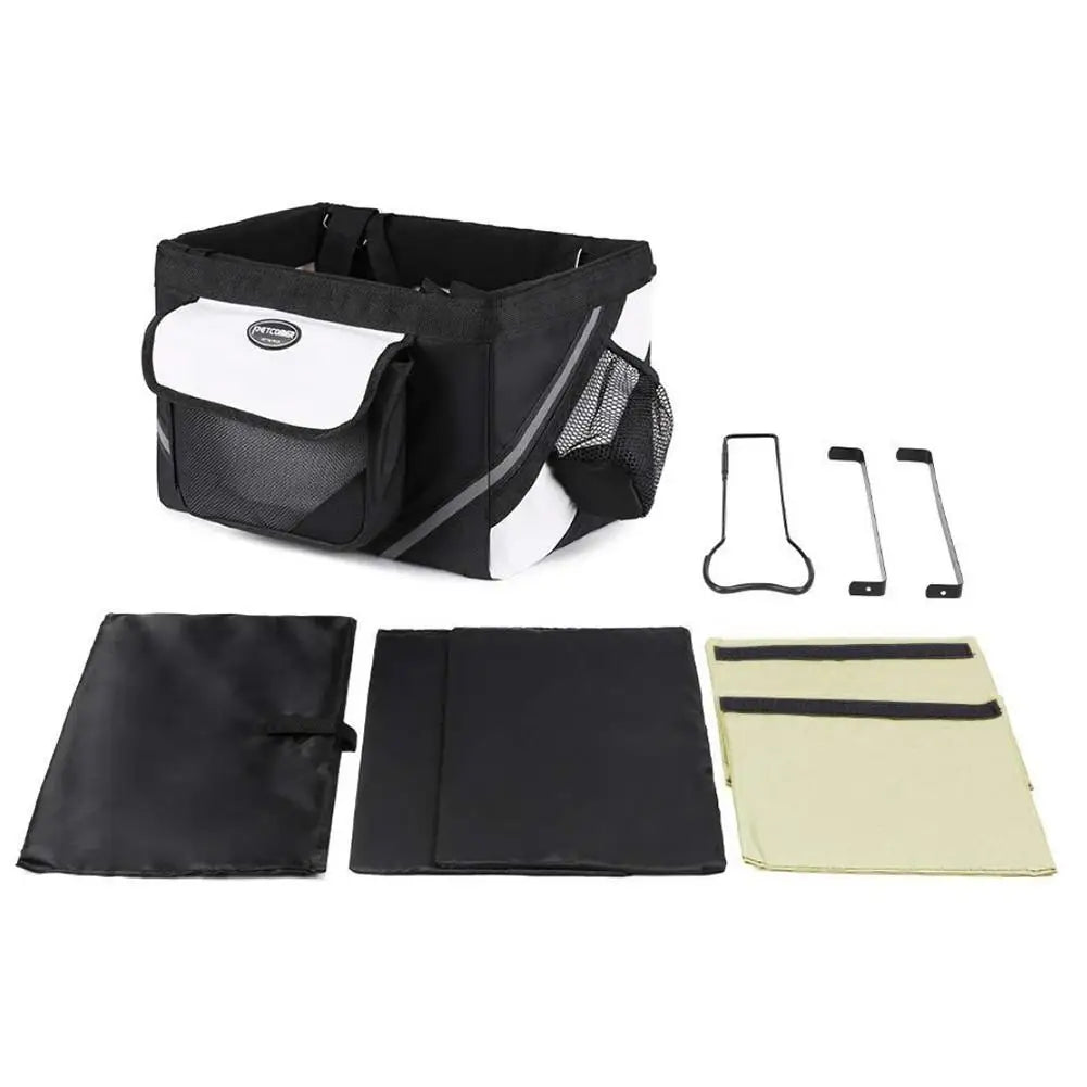 Pet Dog Bicycle Bag Dogs Baskets Bike Handlebar Front Basket Small Cat Dog Nest Puppy Cats Bed Carrier For Travel Shopping