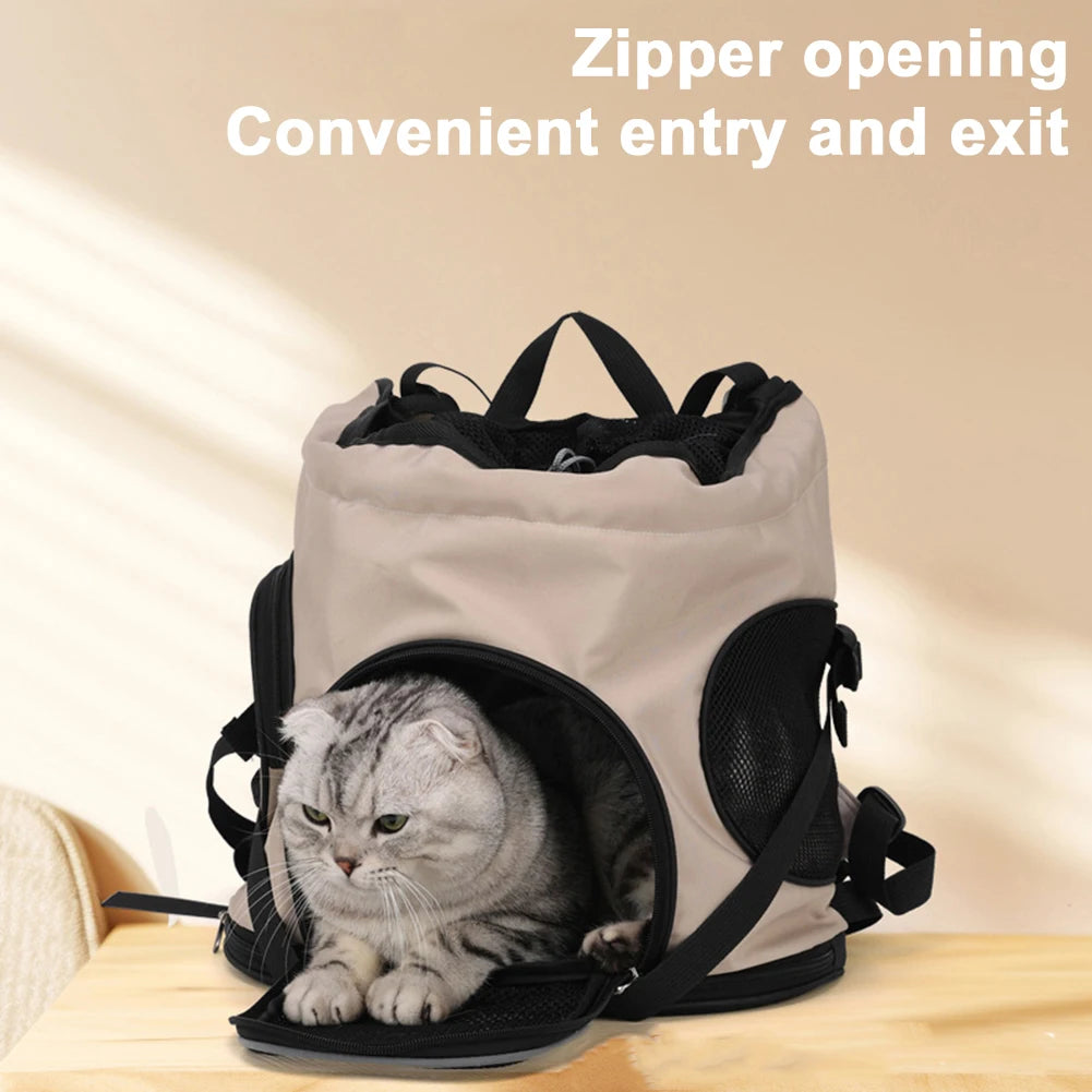 Portable Pet Bag Carrier Large Capacity Outdoor Travel Backpack for Cats Small Dogs Breathable Cat Carrying Bag Pet Supplies