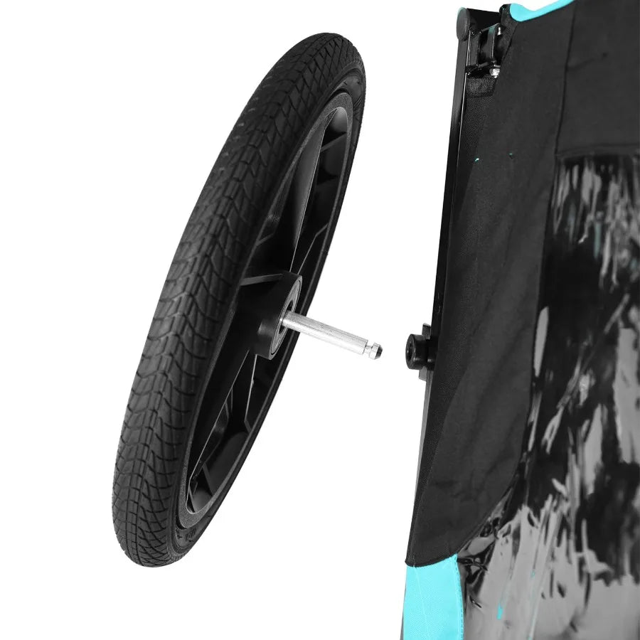 Light Green Foldable Pet Jng Stroller Dog Carriers Bicycle Trailer Pet Dog Cat Bike Trailer