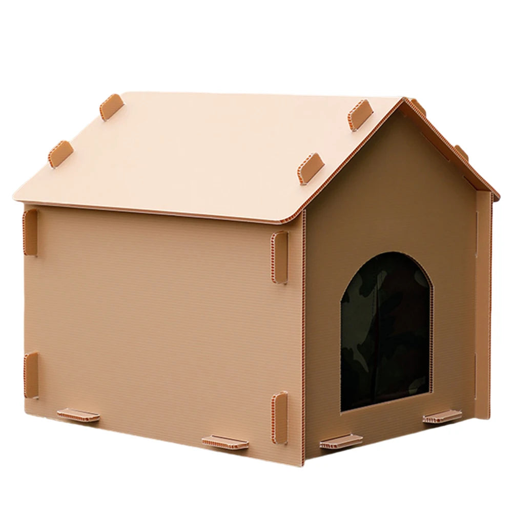 Outside Cat House Waterproof Warm Cat Shelter Foldable Cat Outdoor House Collapsible Insulated Pet House for Indoor Outdoor Use