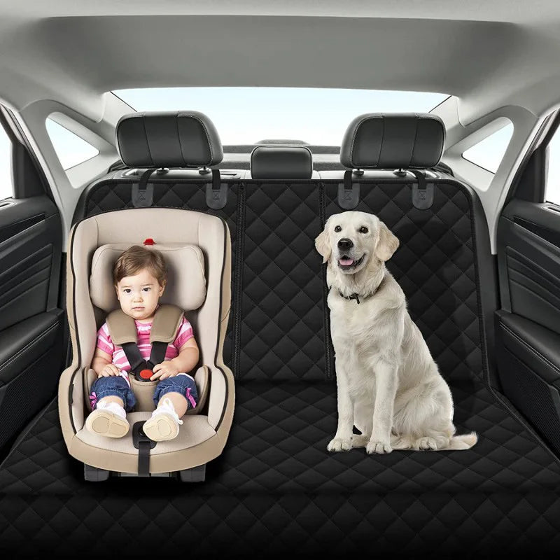 Dog Car Seat Cover Waterproof Pet Dog Carriers Travel Mat Hammock For Small Medium Large Dogs Car Rear Back Seat Safety Pad